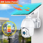 4G SIM Card Security Protection LTE Camera 1080P IP WIFI Wireless Smart Home CAM 8W Solar Panel Battery Outdoor Night Vision - Infinite Goods Shop