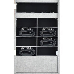 Fashion Simple Jewelry Storage Mirror Cabinet With LED Lights Can Be Hung On The Door Or Wall - Infinite Goods Shop