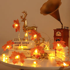 Led Maple Leaf Pumpkin Lighting Chain Thanksgiving Decoration Flashing Light - Infinite Goods Shop