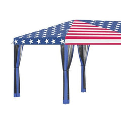 Outsunny 10x20 Canopy Tent 4th of July Special, Heavy Duty Shelter American flags design - Infinite Goods Shop
