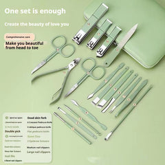Stainless Steel Nail Scissor Set 18 - piece Manicure Implement Clippers - Infinite Goods Shop