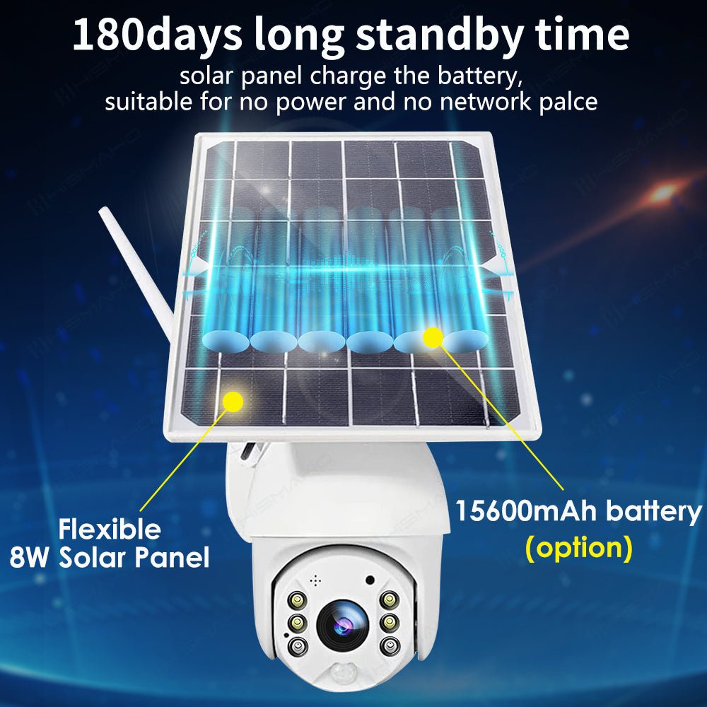 4G SIM Card Security Protection LTE Camera 1080P IP WIFI Wireless Smart Home CAM 8W Solar Panel Battery Outdoor Night Vision - Infinite Goods Shop