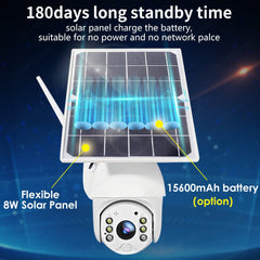 4G SIM Card Security Protection LTE Camera 1080P IP WIFI Wireless Smart Home CAM 8W Solar Panel Battery Outdoor Night Vision - Infinite Goods Shop