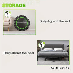 661 Lbs Fitness Trampoline Get In Shape At Home Or In The Garden With Our 40 Inch Mini Exercise Trampoline - Stable And Fun ASTM F381 - 16 - Infinite Goods Shop