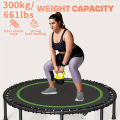 661 Lbs Fitness Trampoline Get In Shape At Home Or In The Garden With Our 40 Inch Mini Exercise Trampoline - Stable And Fun ASTM F381 - 16 - Infinite Goods Shop