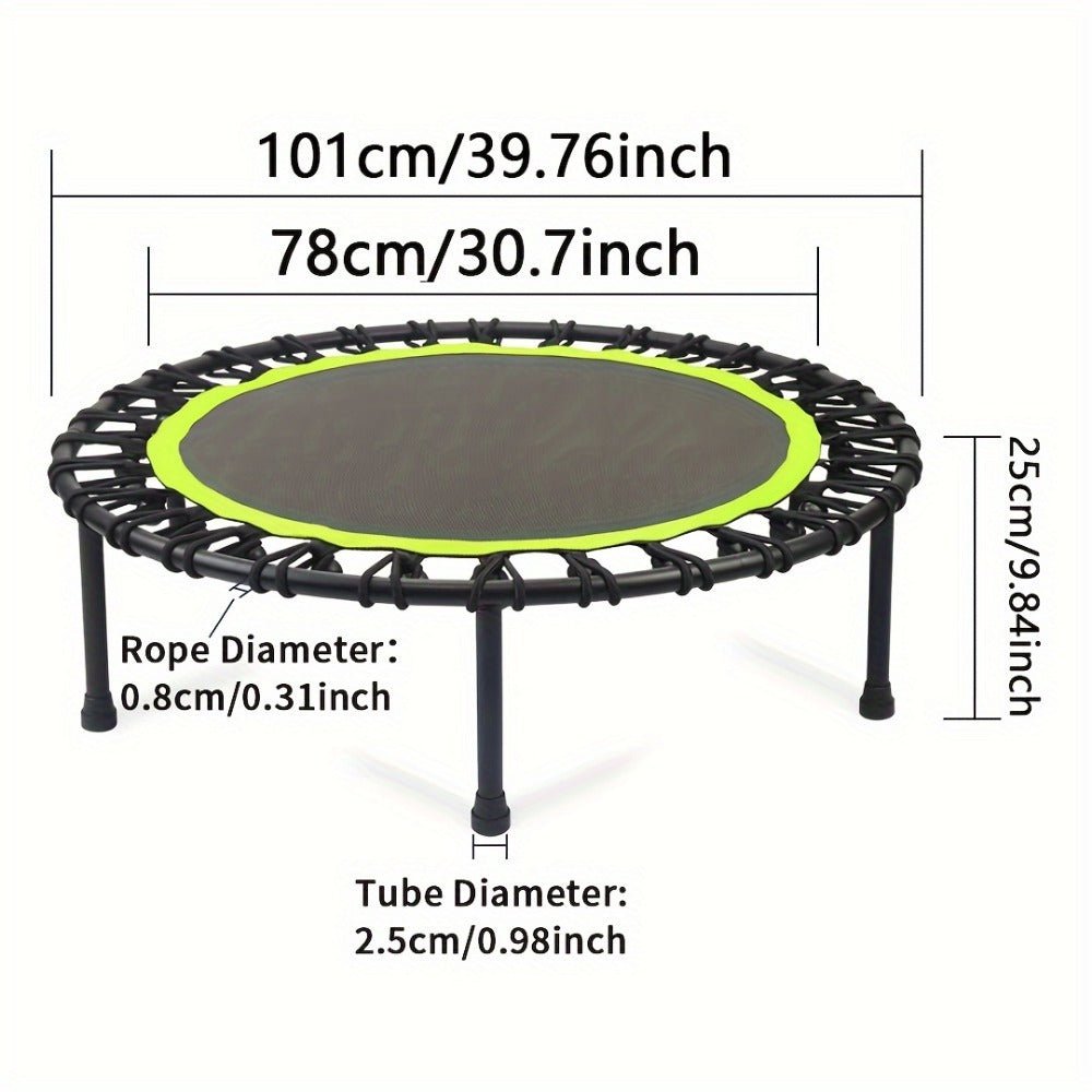 661 Lbs Fitness Trampoline Get In Shape At Home Or In The Garden With Our 40 Inch Mini Exercise Trampoline - Stable And Fun ASTM F381 - 16 - Infinite Goods Shop