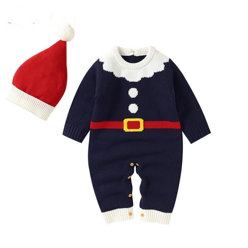 Baby Knitted Jumpsuits Christmas Cute Clothes And Hats - Infinite Goods Shop