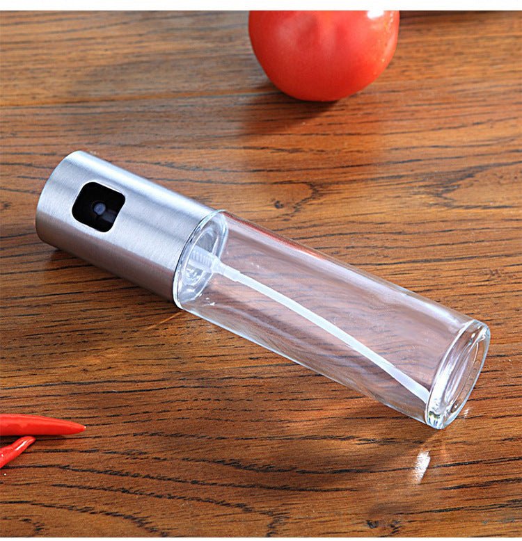 BBQ Healthy Kitchen Cooking Oil Vinegar Spray Bottle Push Type Oil Spray BottlePump Oil Tank Leakproof BBQ Sprayer BBQ Tools Kitchen Gadgets - Infinite Goods Shop