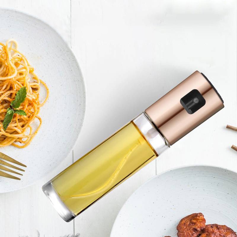 BBQ Healthy Kitchen Cooking Oil Vinegar Spray Bottle Push Type Oil Spray BottlePump Oil Tank Leakproof BBQ Sprayer BBQ Tools Kitchen Gadgets - Infinite Goods Shop