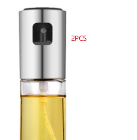 BBQ Healthy Kitchen Cooking Oil Vinegar Spray Bottle Push Type Oil Spray BottlePump Oil Tank Leakproof BBQ Sprayer BBQ Tools Kitchen Gadgets - Infinite Goods Shop