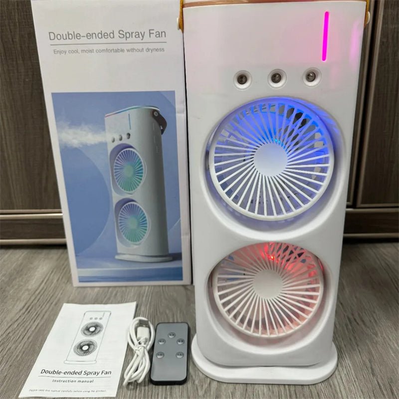 Portable Spray Fan & Humidifier – Mini Air Cooler for Home, Office & Outdoors | Infinite Goods Shop