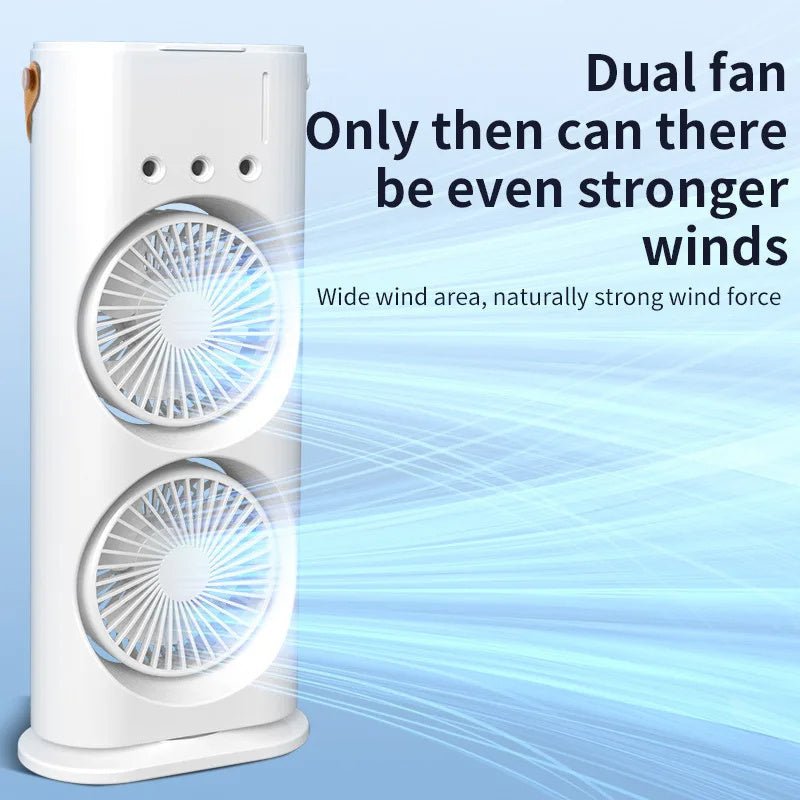Portable Spray Fan & Humidifier – Mini Air Cooler for Home, Office & Outdoors | Infinite Goods Shop