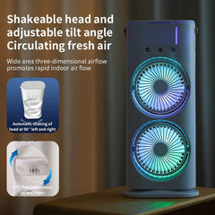 Portable Spray Fan & Humidifier – Mini Air Cooler for Home, Office & Outdoors | Infinite Goods Shop