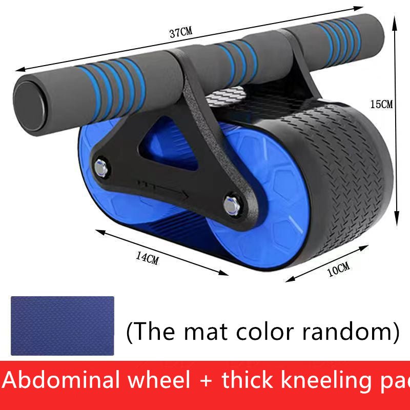 Double Wheel Abdominal Exerciser Women Men Automatic Rebound Ab Wheel Roller Waist Trainer Gym Sports Home Exercise Devices - Infinite Goods Shop