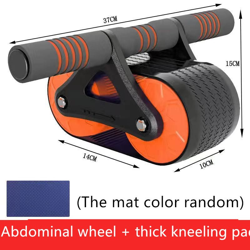 Double Wheel Abdominal Exerciser Women Men Automatic Rebound Ab Wheel Roller Waist Trainer Gym Sports Home Exercise Devices - Infinite Goods Shop