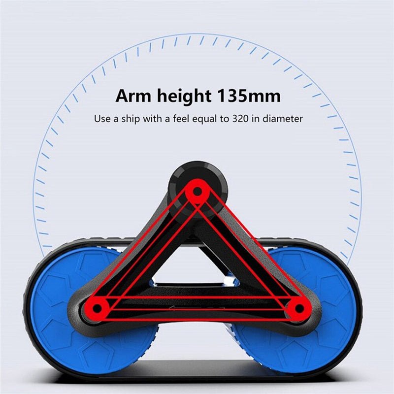 Double Wheel Abdominal Exerciser Women Men Automatic Rebound Ab Wheel Roller Waist Trainer Gym Sports Home Exercise Devices - Infinite Goods Shop
