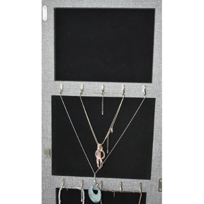 Fashion Simple Jewelry Storage Mirror Cabinet With LED Lights Can Be Hung On The Door Or Wall - Infinite Goods Shop