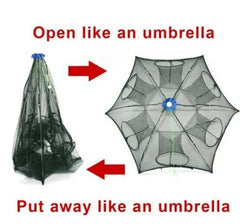 Fishing Bait Trap Crab Net Crawdad Shrimp Cast Dip Cage Fish Minnow Foldable NEW - Infinite Goods Shop