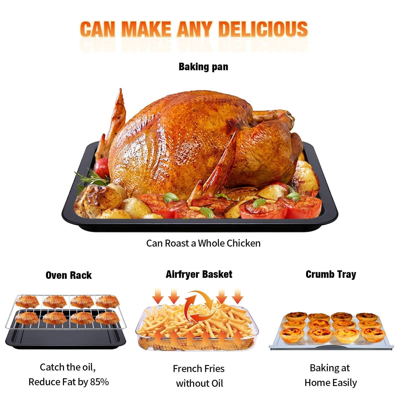 Geek Chef 26QT Air Fryer & Convection Oven: The Ultimate Multi - Function Cooking Powerhouse - Infinite Goods Shop