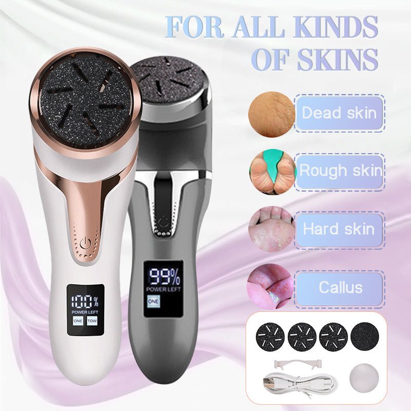 LCD Digital Display Electric Vacuum Cleaner Foot Scrubber Exfoliating Pedicure - Infinite Goods Shop