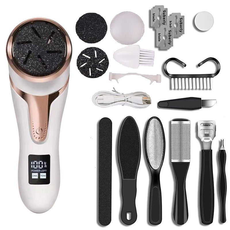 LCD Digital Display Electric Vacuum Cleaner Foot Scrubber Exfoliating Pedicure - Infinite Goods Shop