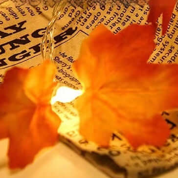 Led Maple Leaf Pumpkin Lighting Chain Thanksgiving Decoration Flashing Light - Infinite Goods Shop