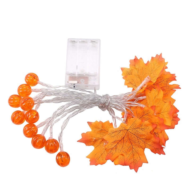Led Maple Leaf Pumpkin Lighting Chain Thanksgiving Decoration Flashing Light - Infinite Goods Shop