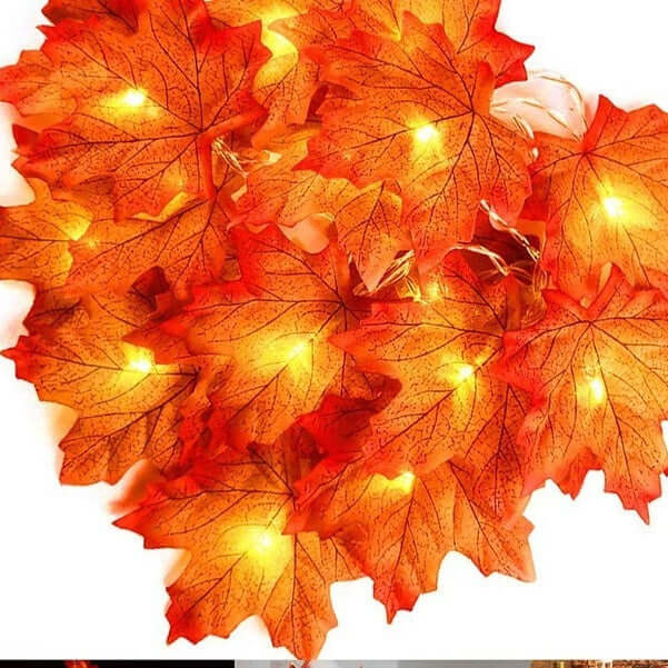 Led Maple Leaf Pumpkin Lighting Chain Thanksgiving Decoration Flashing Light - Infinite Goods Shop
