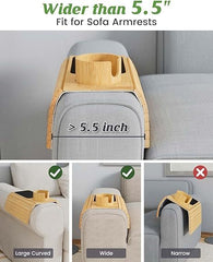 Modern Minimalist Bamboo Sofa Tray - Infinite Goods Shop