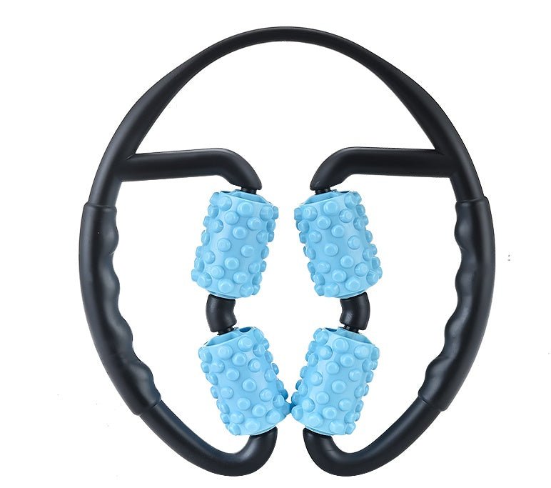 Multifunctional Muscle Massager Relaxation Roller Ring Clamp Yoga Body Shaping 4 Wheels Fitness Device - Infinite Goods Shop