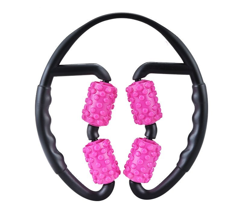 Multifunctional Muscle Massager Relaxation Roller Ring Clamp Yoga Body Shaping 4 Wheels Fitness Device - Infinite Goods Shop
