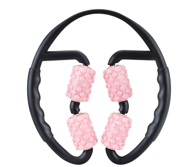 Multifunctional Muscle Massager Relaxation Roller Ring Clamp Yoga Body Shaping 4 Wheels Fitness Device - Infinite Goods Shop