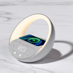 Multifunctional Wireless Charger Clock Wake - up Light Bluetooth Speaker - Infinite Goods Shop
