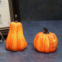 New Halloween Pumpkin Lantern Simulation Pumpkin LED Candle Lamp Resin Luminous Pumpkin - Infinite Goods Shop