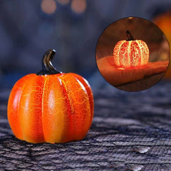 New Halloween Pumpkin Lantern Simulation Pumpkin LED Candle Lamp Resin Luminous Pumpkin - Infinite Goods Shop