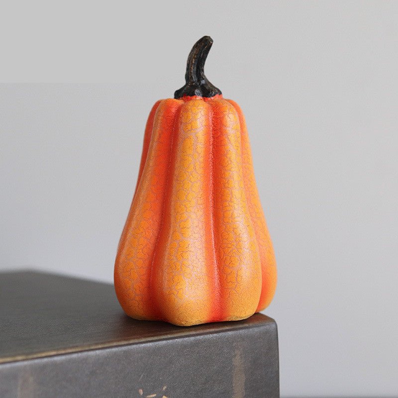 New Halloween Pumpkin Lantern Simulation Pumpkin LED Candle Lamp Resin Luminous Pumpkin - Infinite Goods Shop