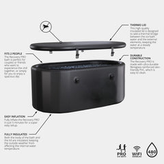 Portable Ice Bath Tub Inflatable Cold Therapy Plunge for Recovery & Fitness