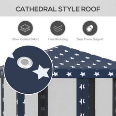 Outsunny 10x10 Canopy Tent 4th of July Special, Adjustable Gazebo American flag design - Infinite Goods Shop