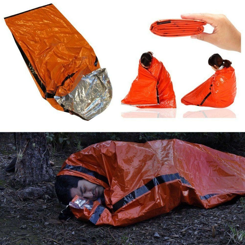 Reusable Emergency Sleeping Bag Thermal Waterproof Survival - Infinite Goods Shop