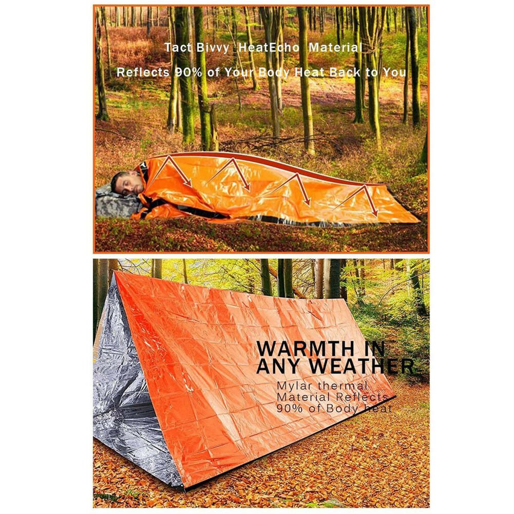 Reusable Emergency Sleeping Bag Thermal Waterproof Survival - Infinite Goods Shop