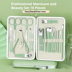 Stainless Steel Nail Scissor Set 18 - piece Manicure Implement Clippers - Infinite Goods Shop
