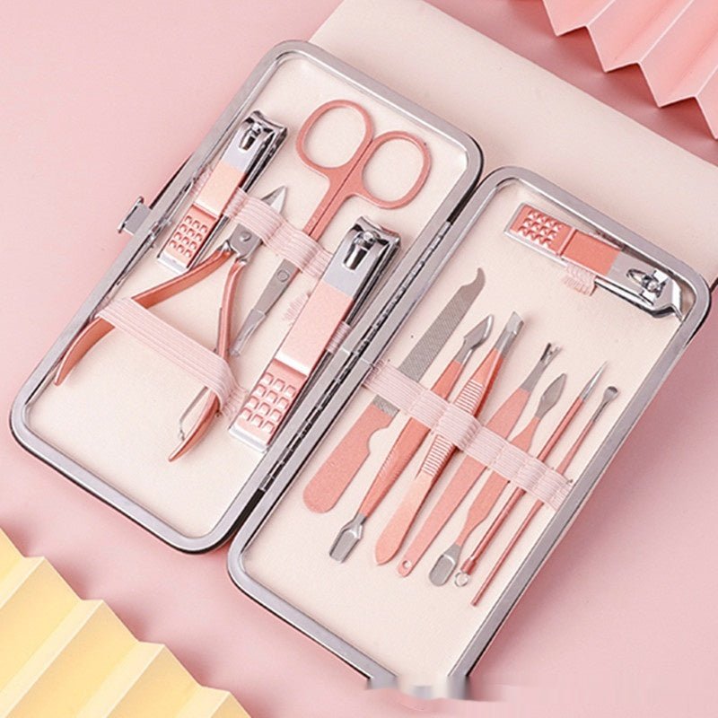 Stainless Steel Nail Scissor Set 18 - piece Manicure Implement Clippers - Infinite Goods Shop