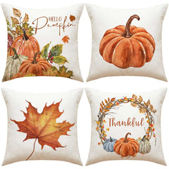 Thanksgiving Pillow Cover Pumpkin Decoration Cushion Cover - Infinite Goods Shop