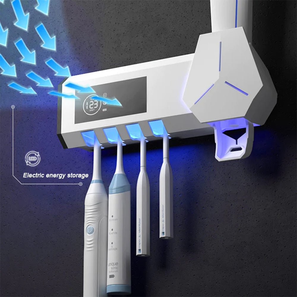 Toothbrush Sterilizer Adopts A Dual Mode Wall Mounted UVC Ultraviolet Active Circulating Sterilization System - Infinite Goods Shop