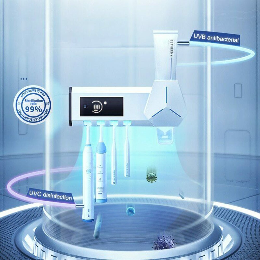 Toothbrush Sterilizer Adopts A Dual Mode Wall Mounted UVC Ultraviolet Active Circulating Sterilization System - Infinite Goods Shop