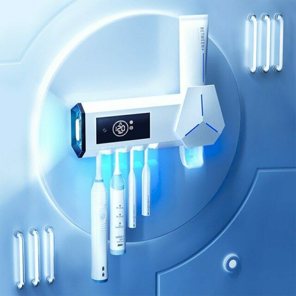 Toothbrush Sterilizer Adopts A Dual Mode Wall Mounted UVC Ultraviolet Active Circulating Sterilization System - Infinite Goods Shop