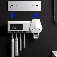Toothbrush Sterilizer Adopts A Dual Mode Wall Mounted UVC Ultraviolet Active Circulating Sterilization System - Infinite Goods Shop