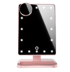 Touch Screen Makeup Mirror With 20 LED Light Bluetooth Music Speaker 10X Magnifying Mirrors Lights - Infinite Goods Shop